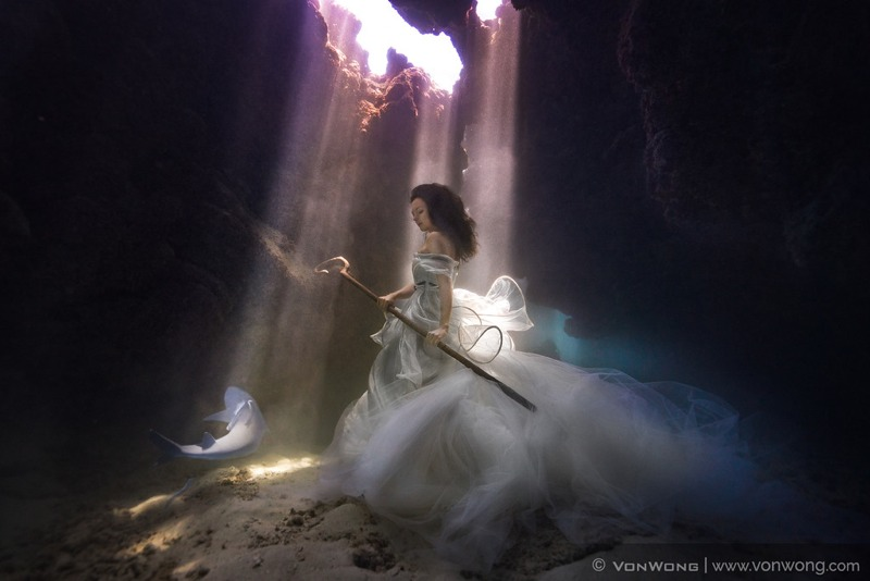 Illustration for article titled This Shark Shepherdess Looks Like She Stepped Out of an Underwater Fairy Tale